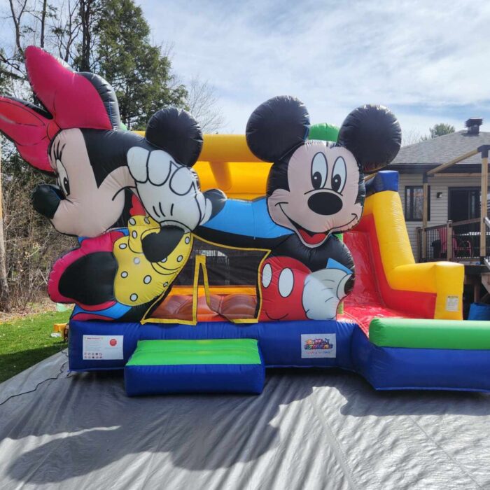 Mini et Mickey jeu gonflable